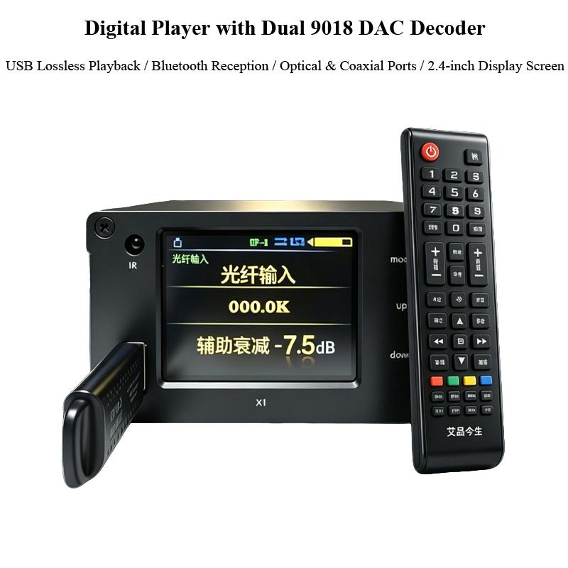 Audio Music Hifi - Dual ES9018K2M Digital Audio Player DSD512