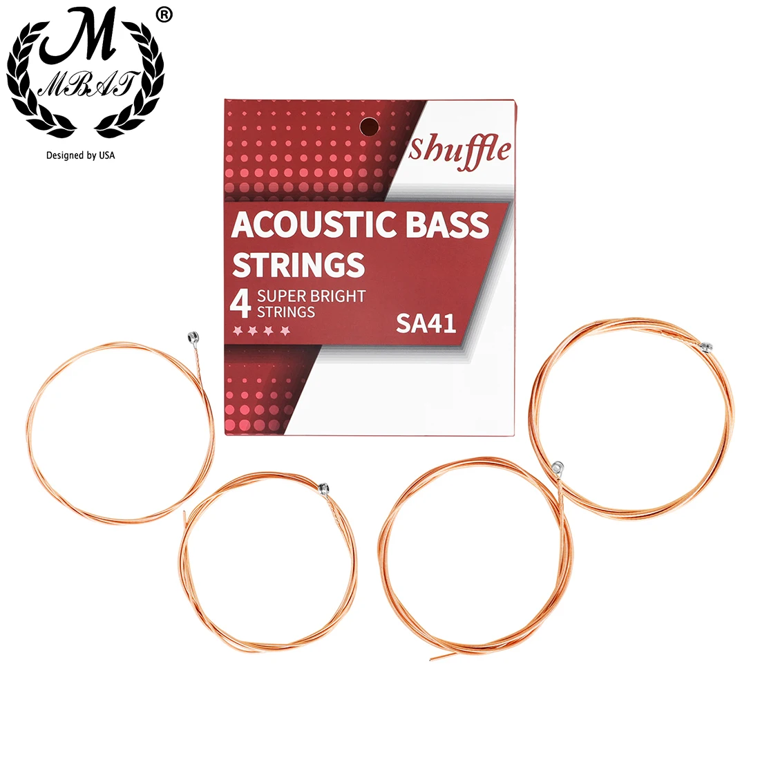 Bass Guitar Strings - M MBAT Acoustic Bass Strings 4