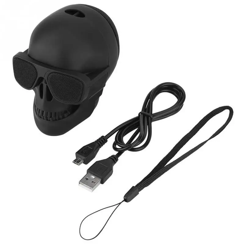 Audio Music Enhancer - Wireless Bluetooth Skull Speaker Portablem Mini