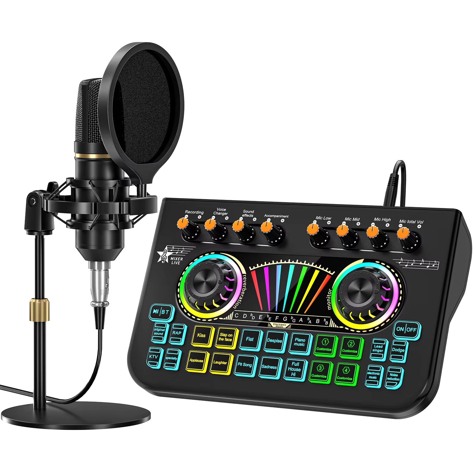 Audio Music In Youtube - Tenlamp X3 BM800 Podcast Microphone Bundle