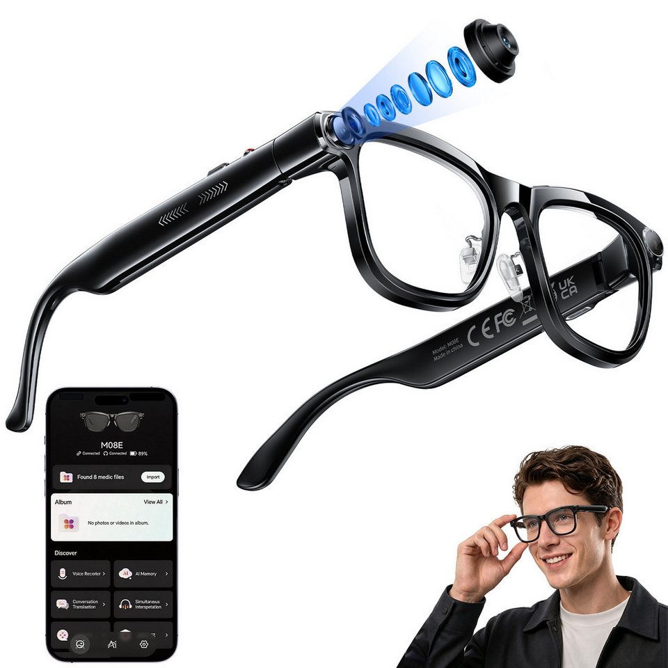 AI Smart Glasses with ChatGPT  - Audio Music Maker review and price