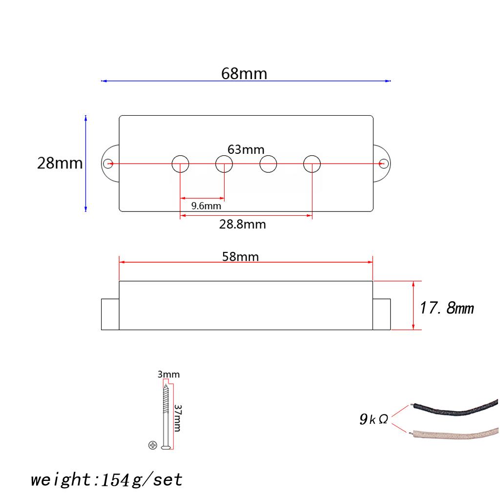 Bass Guitar Pickup Neck Bridge - Bass Guitar Strings review and price