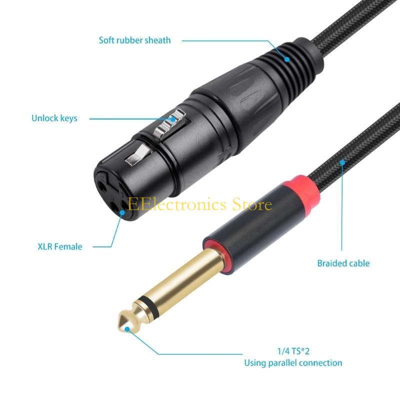 B03C 2x6.35mm 1/4inch to 3Pin  - Audio And Music Splitter review and price