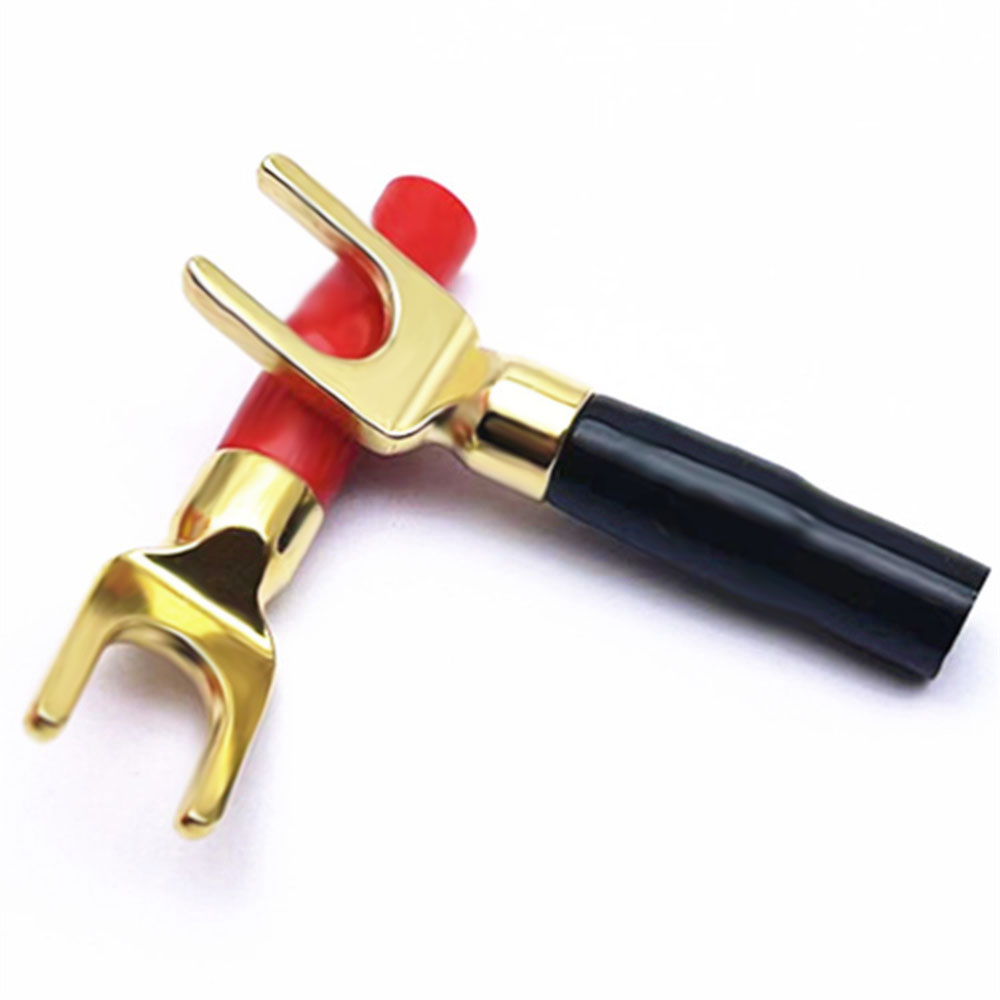 Hi-Fi Banana Plugs Y Type Gold - Audio Music Hifi review and price