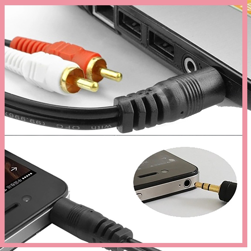 3.5mm Stereo Male Plug to 2 RC - Audio And Music Splitter review and price