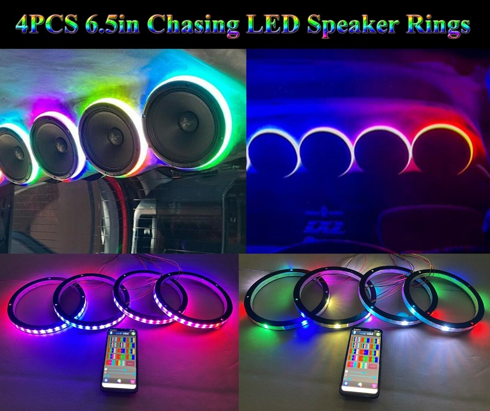 4PCS Car Customs Audio Lightin - Audio Music Hub review and price